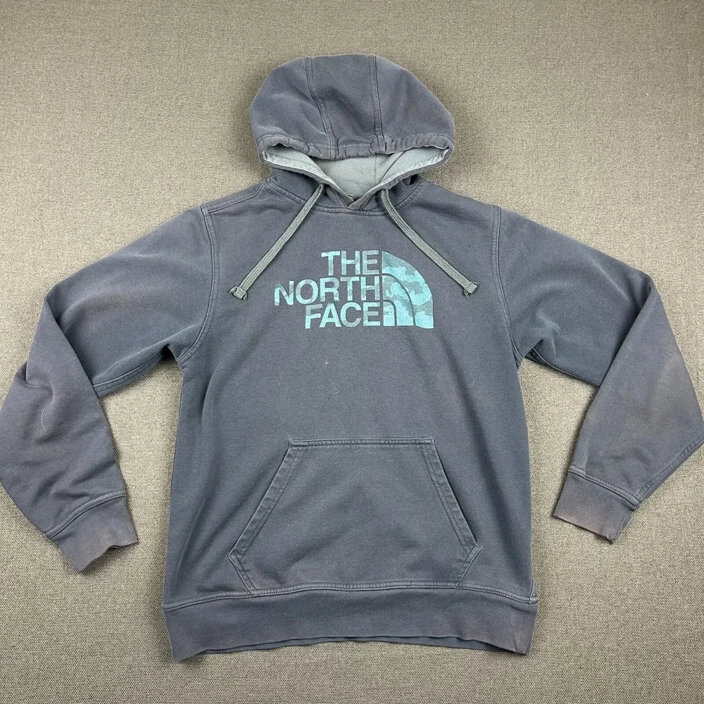 The North Face Hoodie Mens‎ Small Blue Sweatshirt Outdoor Hiking Casual Workwear